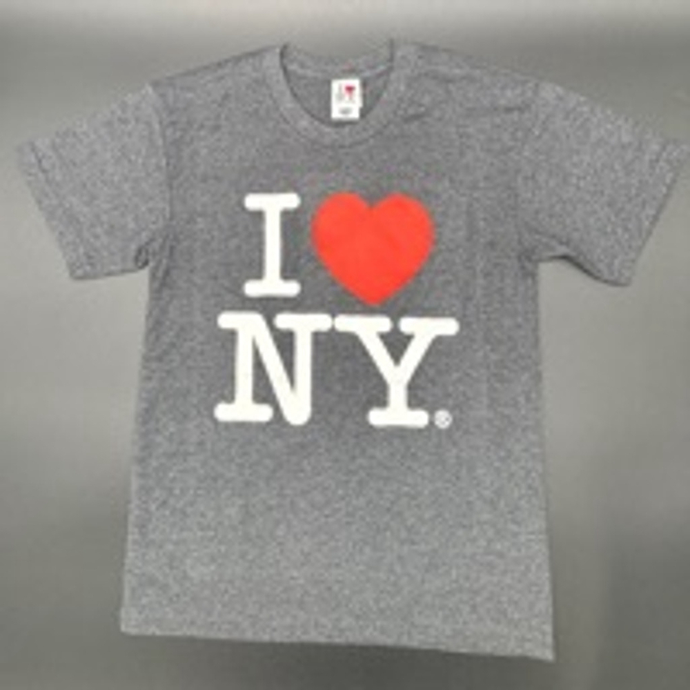Kids I Love NY T-Shirt Size S (6/8) Gray Red NEW